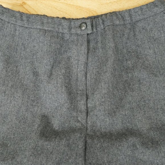 Vintage Lined Gray Virgin Wool Slacks Ladies Pendelton Elastic 30" Waist - Picture 3 of 4